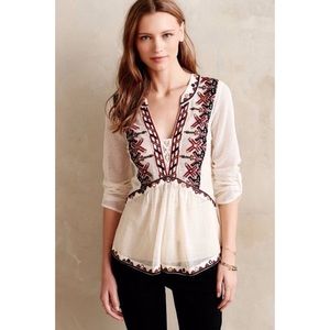 ✨EUC Anthropologie peasant blouse